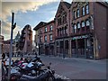 Bikes and shops on Cookridge Street