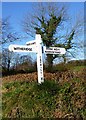 Direction Sign - Signpost by Catkill Cross, West Catkill