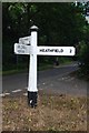 Direction Sign - Signpost by Back Lane, Heathfield