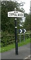 Village Signpost by the A49, Preston Road