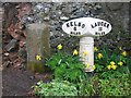 Old Milepost on the B6397 in Smailholm