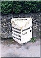 Old Milepost by the A520, Cheadle Road, south of Cheddleton