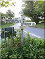 Direction Sign - Signpost by Beech Tree Cross, Exmoor