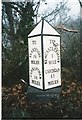 Old Milepost by the A484 east of Newcastle Emlyn