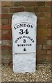 Old Milestone by Buckland Bury, Buckland parish