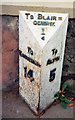 Old Milepost by the A926, High Street, Rattray