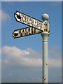 Direction sign - Signpost by the B742, north east of Maybole