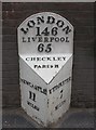 Old Milepost by the A522, High Street, Upper Tean