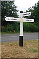 Direction Sign - Signpost by the B2116 at High Cross