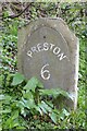 Old Milemarker by the Lancaster Canal, Six Mile Bridge