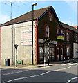 Derelict shop on an Abertridwr corner