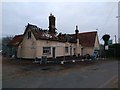 The Ship Inn, a few days after the fire