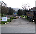 Western entrance to Abertridwr Park, Abertridwr 