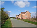 New houses next to a footpath