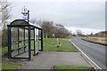NO4709 : Bus shelter by Richard Sutcliffe