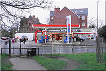 SJ3688 : Petrol station on Ullet Road by Bill Boaden