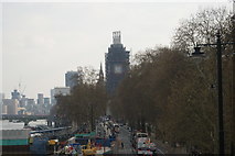TQ3079 : View of the Westminster Clock Tower from the Golden Jubilee Bridge by Robert Lamb
