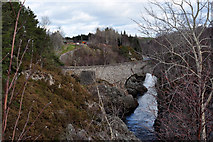 NH9341 : Dulsie Bridge crossing the River Findhorn by Donald H Bain