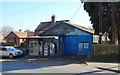 Old garage on Victoria Road, Much Wenlock