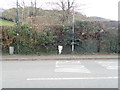 Milepost north of Abergynolwyn