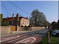 Moulsford: view south along the A329