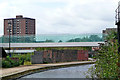 New footbridge across the Caldon canal near Hanley