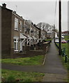 Pavement past Twyn Carno houses, Rhymney