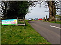 Car park entrance near Little Mill, Monmouthshire