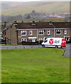 DPD van, Carno Street, Rhymney