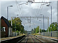 Railway line at Barlaston in Staffordshire