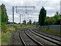 Railway line at Barlaston in Staffordshire