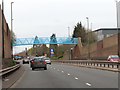 Jimmy Hill Way runs under a footbridge