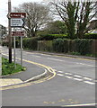 Direction signs on a Marshfield corner