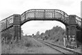 TL4758 : Coldham's Common railway footbridge in 1997 by John Sutton