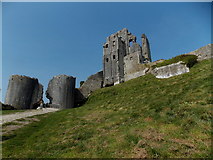 SY9582 : Corfe Castle: a sudden people-less scene on Mother’s Day by Chris Downer