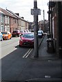 Windsor Motor Repairs direction sign, Senghenydd