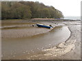 SX8456 : Stream to Stoke Mouth at low tide by David Hawgood