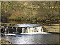 Waterfall on the River Wear, and Bridge End Ford