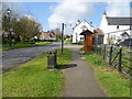 Bus stop and shelter on West Ella Road