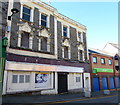 Derelict former convenience store, High Street, Bargoed