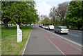 Old milepost on Uxbridge Road (A4020), Ealing Common