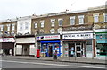 Shops on Uxbridge Road, Shepherds Bush, London