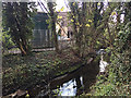 SP3477 : The River Sherbourne on the northeast side of the incinerator, Coventry by Robin Stott