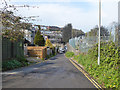 Lane behind houses on Millers Road