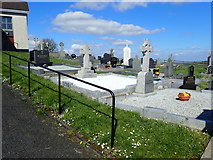 J0733 : Part of the graveyard of St Mary's Catholic Chapel, Carrickrovaddy by Eric Jones