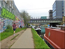 TQ3682 : Regents Canal, Mile End by Robin Webster