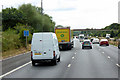 ST1920 : M5 Motorway passing Taunton Deane Services by David Dixon