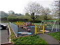Colourful playground in Rhiwderin
