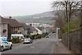 Steep descent on Grieve Road