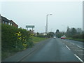 A630 Sheffield Road at Conisbrough boundary